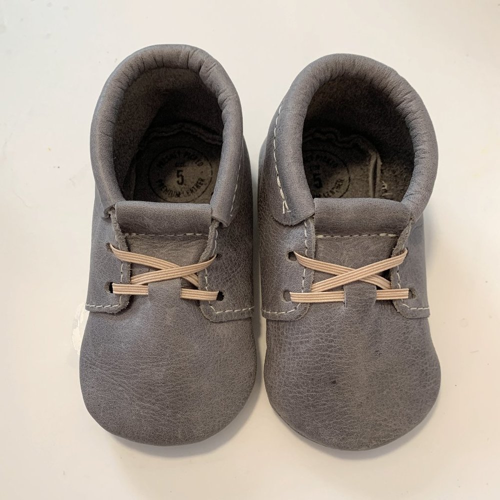 Freshly Picked Grey Oxford Moccs Size 5
